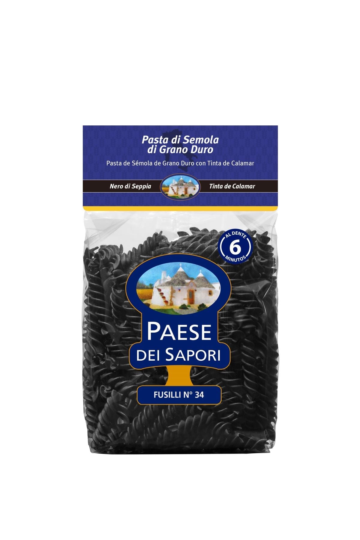 Fusilli N°34 Tinta de Calamar